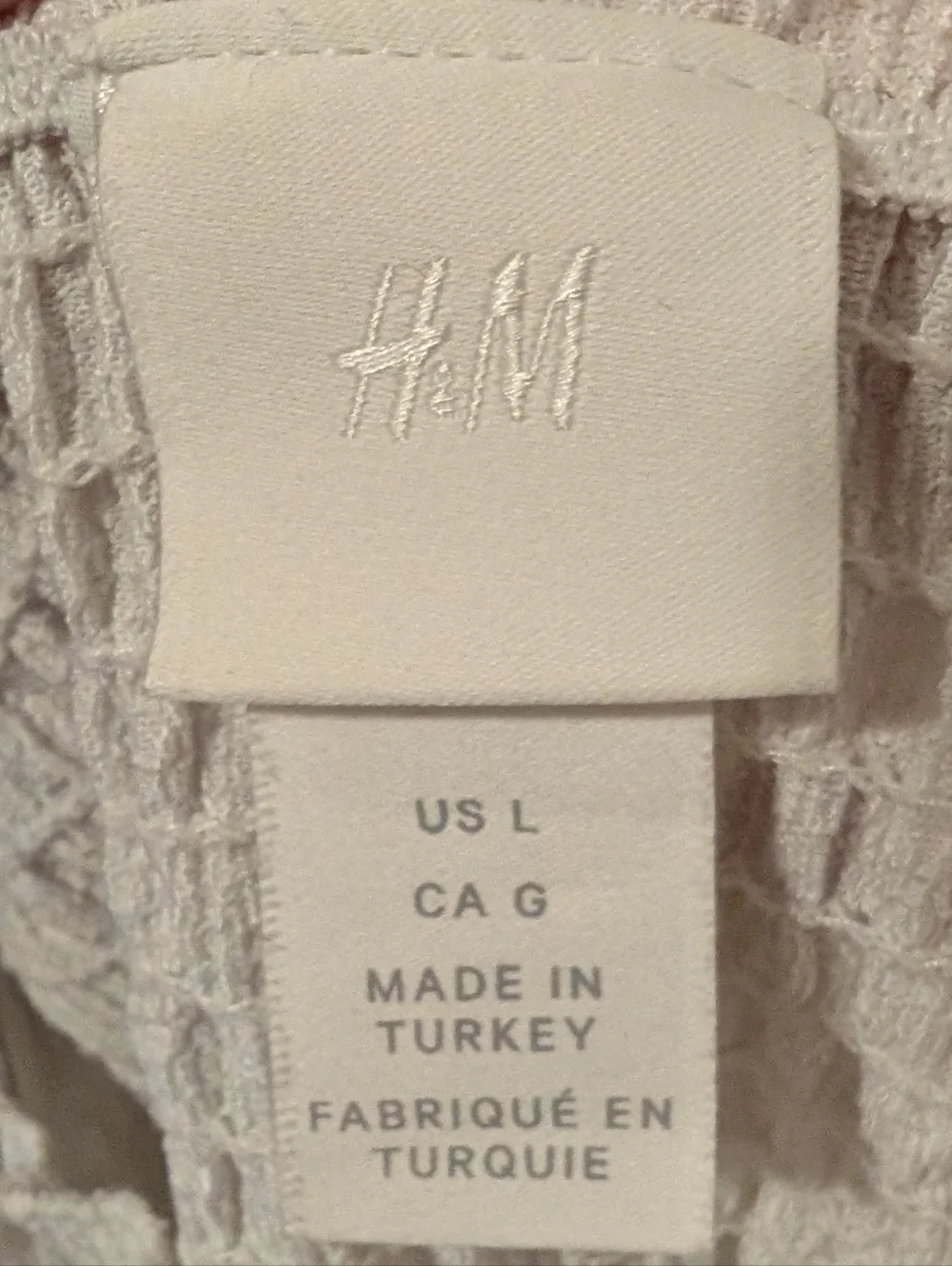 H&M White Puff Sleeve Smocked Top - Picture 3 of 3